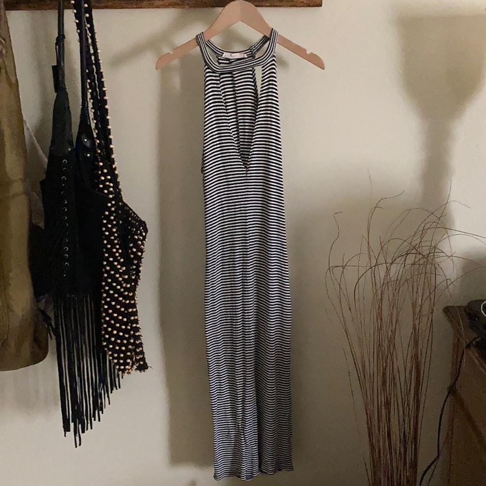 midi striped dress